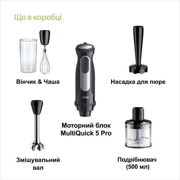 Погружний блендер Braun MQ55307M default
