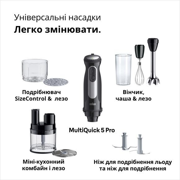 Погружний блендер Braun MQ55755M default